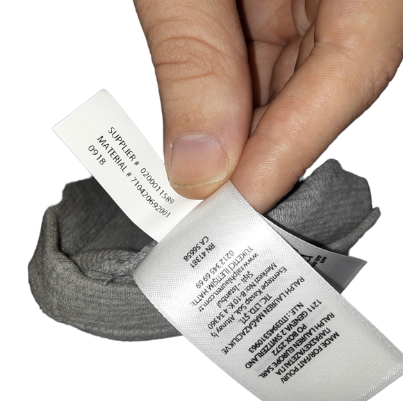 Palace x Polo RL "Logo Pocket grey waffle tee" - Picture 8 of 12